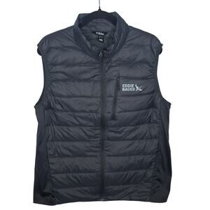 Eddie Bauer Down 550 Puffer Vest Men's Large Packable Outdoor Hiking Gorpcore